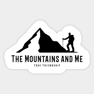 The Mountains and Me Sticker